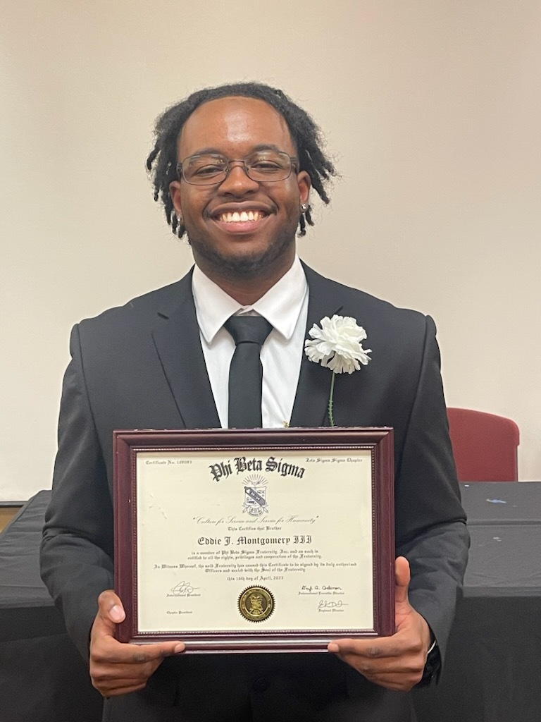 Student becomes member of African fraternity